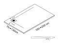 Receveur de douche, vacuation angle droit - CORIAN  CORNER DROITE