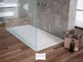 Receveur de douche, vacuation discrete - DISCRET CORIAN 