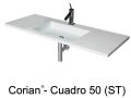 Håndvask, 50 x 100 cm, i Corian ® - CUADRO 50