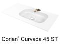 Umywalka, 50 x 100 cm, z Corian ® - CURVADA 45