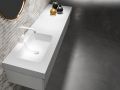 Umywalka, 50 x 100 cm, z Corian ® - CURVADA 45