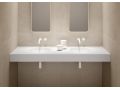 Plan vasque ronde  36 cm , 50 x 10 cm,  en Corian  - RONDO 36