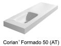 Plan vasque postform, 50 x 120 cm,  en Corian  - FORMADO 50