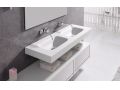 Plan vasque postform, 50 x 100 cm,  en Corian  - FORMADO 50