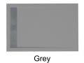 Receveur douche, caniveau, en rsine minrale - VENISE INOX 170