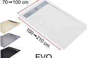 Receveur douche, caniveau, en résine minérale - EVO 200