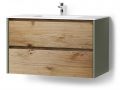 Un Tiroir, hauteur 48 cm, meuble sous vasque - KYRYA L06