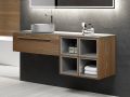 Trois tiroirs : 2 suprieur et un infrieur, hauteur 64 cm, meuble sous vasque - KYRYA L30
