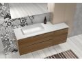 Trois tiroirs : 2 suprieur et un infrieur, hauteur 64 cm, meuble sous vasque - KYRYA L30