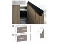 Trois tiroirs : 2 suprieur et un infrieur, hauteur 64 cm, meuble sous vasque - KYRYA L30