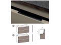 Trois tiroirs : 2 suprieur et un infrieur, hauteur 64 cm, meuble sous vasque - KYRYA L30