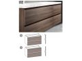 Trois tiroirs : 2 suprieur et un infrieur, hauteur 64 cm, meuble sous vasque - KYRYA L30