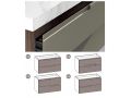 Trois tiroirs : 2 suprieur et un infrieur, hauteur 64 cm, meuble sous vasque - KYRYA L30