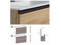 Trois tiroirs : 2 suprieur et un infrieur, hauteur 64 cm, meuble sous vasque - KYRYA L30
