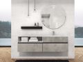 Une porte, hauteur 64 cm, meuble sous vasque - KYRYA L27 Gauche