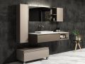 Trois portes, hauteur 64 cm, meuble sous lavabo - KYRYA L21