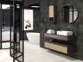 Trois portes, hauteur 64 cm, meuble sous lavabo - KYRYA L21