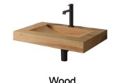 Plan vasque, en bois, suspendue ou à poser - WOOD 100