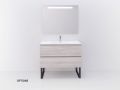 Ensemble Meuble __plus__ vasque __plus__ miroir - VALENCIA 2T