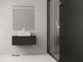 Wastafelmeubel met 2 lades 100 - 120 - 140 cm __plus__ wastafel __plus__ spiegel - VALENCIA REDONDO