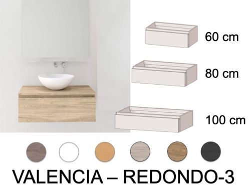 Ensemble Meuble __plus__ vasque __plus__ miroir - VALENCIA REDONDO-3