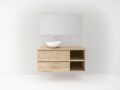 Ensemble Meuble 120 - 140 cm - 2 tiroirs __plus__ 2 niches __plus__ vasque  poser __plus__ miroir - VALENCIA REDONDO 4
