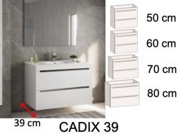 Ensemble Meuble __plus__ vasque __plus__ miroir - CADIX 39