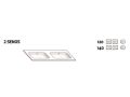 Ensemble Meuble __plus__ double vasque __plus__ miroir - CADIX 2V