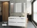 Ensemble Meuble __plus__ double vasque __plus__ miroir - CADIX 2V