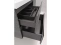 Komplet pod umywalkÄ™ z 2 szufladami __plus__ umywalka __plus__ lustro - TARRAGONE 2T Black