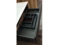 Wastafelset met 2 lades __plus__ wastafel __plus__ spiegel - TARRAGONE 2T Black