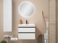 Ensemble Meuble 2 tiroirs __plus__ vasque __plus__ miroir - TARRAGONE 2T Black