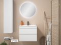 Ensemble Meuble 2 tiroirs __plus__ vasque __plus__ miroir - TARRAGONE 2T White