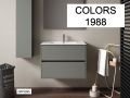 Ensemble Meuble 100 cm - 2 tiroirs __plus__ vasque __plus__ miroir - COLORS FORTY 2T