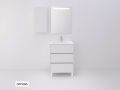 Komplet pod umywalkę z  80 cm - 3 szufladami __plus__ umywalka __plus__ lustro - COLORS FORTY 3T