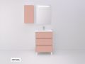 Komplet pod umywalkę z  80 cm - 3 szufladami __plus__ umywalka __plus__ lustro - COLORS FORTY 3T