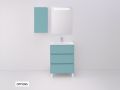 Komplet pod umywalkę z  80 cm - 3 szufladami __plus__ umywalka __plus__ lustro - COLORS FORTY 3T