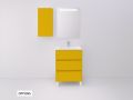 Komplet pod umywalkę z  80 cm - 3 szufladami __plus__ umywalka __plus__ lustro - COLORS FORTY 3T