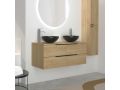 Ensemble Meuble __plus__ double vasque __plus__ miroir - BREST 2V
