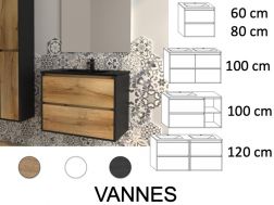 Ensemble Meuble __plus__ vasque __plus__ miroir - VANNES