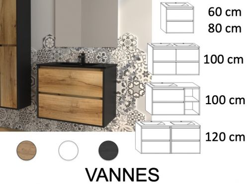 Ensemble Meuble __plus__ vasque __plus__ miroir - VANNES