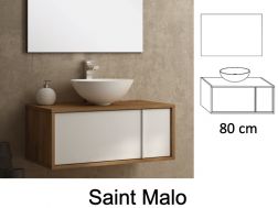 Ensemble Meuble __plus__ vasque __plus__ miroir - SAINT MALO