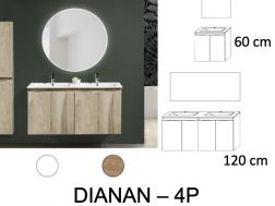 Ensemble Meuble __plus__ vasque __plus__ miroir - DINAN 4P