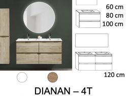 Ensemble Meuble __plus__ vasque __plus__ miroir - DINAN 4T