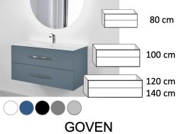 Ensemble Meuble __plus__ vasque __plus__ miroir - GOVEN 2T