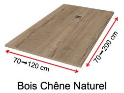 Receveur de douche, effet bois - Chêne Naturel