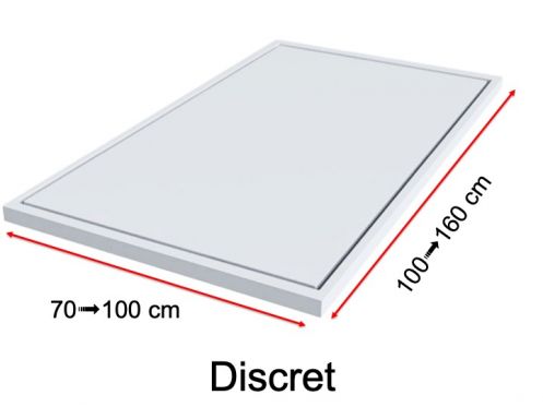 Receveur de douche, vacuation discrete - DISCRET SLATE