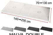 Receveur de douche, double bonde - MALVA DOUBLE