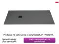 Brodzik z obręczą, bardzo płaska żywica - LIMIT XL