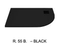 Douchebak, met kwartronde hoek - RADIUS 55 BORDER RIGHT